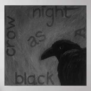 Poster corbeau zazzé