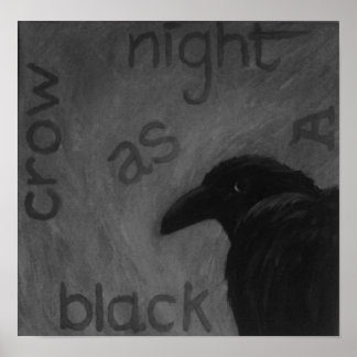 Poster corbeau zazzé