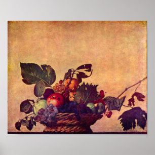 Poster Corbeille de fruits de Caravaggio-The