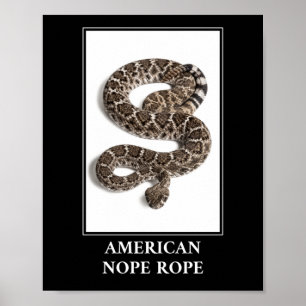 Poster Corde à corde américaine - Serpent à sonnette à so