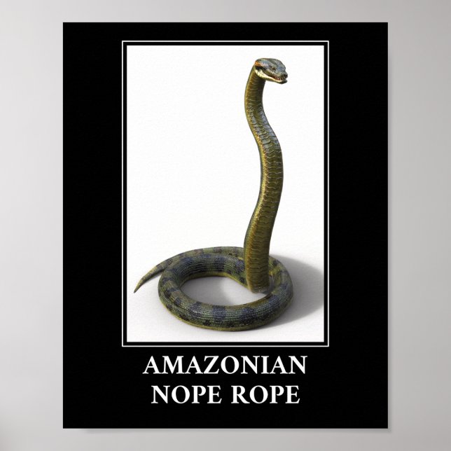 Poster Corde de Nope Amazonienne - Anaconda Snake Danger (Devant)