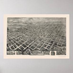 Poster Cordele, carte panoramique de GA - 1908