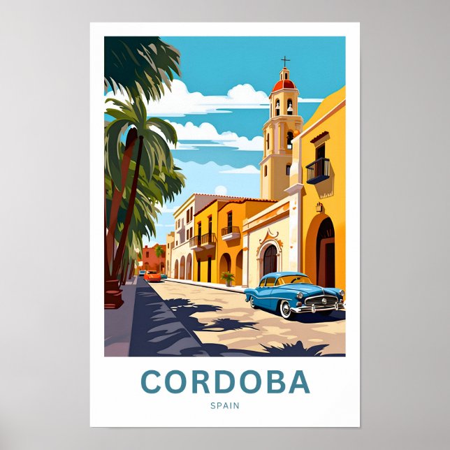 Poster Cordoba Espagne Imprimer Voyage (Devant)