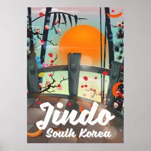 Poster Corée du Sud du Jindo