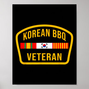 Poster Coréen Bbq Vétérinaire Drôle Nourriture Amoureux G