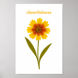 Poster Coréopsis — Bonne humeur