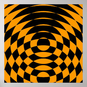 Poster Corey Tiger 80s Op Art Vintage