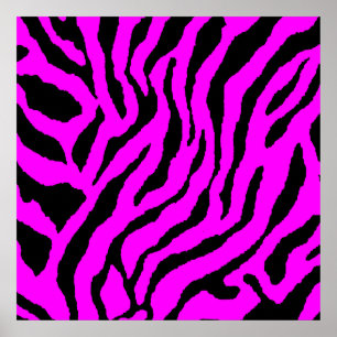 Poster Corey Tiger 80s Retro Tiger Motif