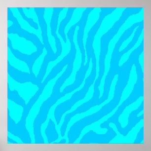 Poster Corey Tiger 80s Retro Tiger Motif