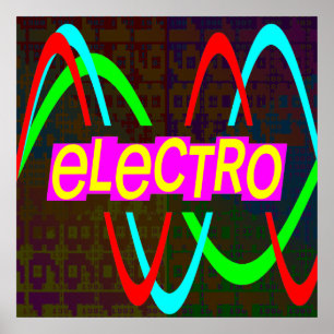 Poster Corey Tiger 80s Vintage Electro