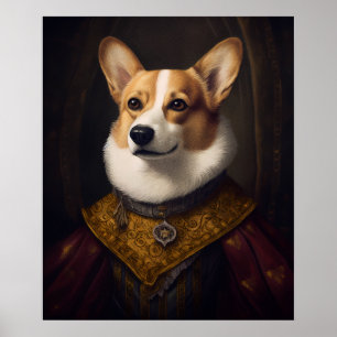 Poster Corgi Renaissance