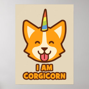 Poster Corgi Unicorn - CORGICORN