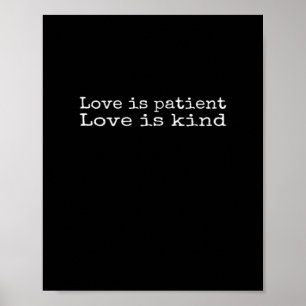 Poster Corinthiens L'amour est patient L'amour est gentil