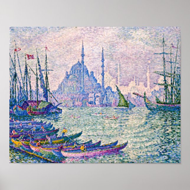 Poster Corne d'or, Minarets | Paul Signac | (Devant)