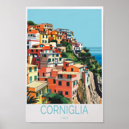 Poster Corniglia Italie Côte Imprimer