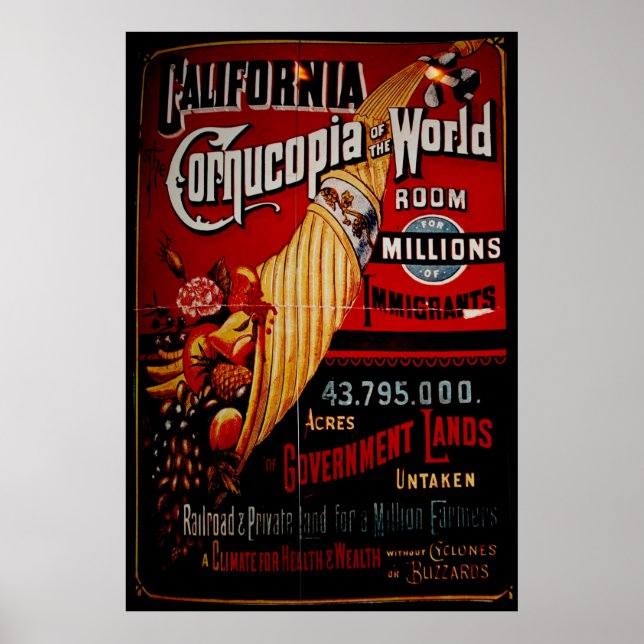 Poster Cornucopie de Californie du monde (Devant)