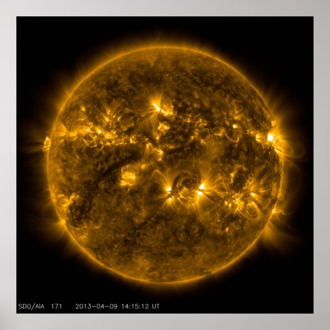 Poster Corona calme du soleil (Devant)