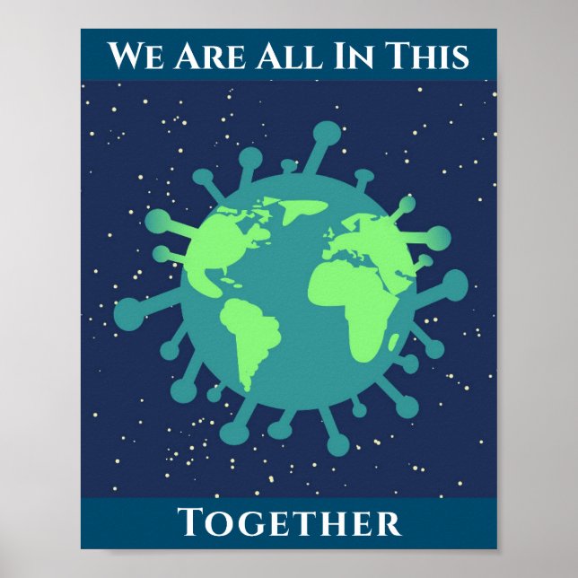 Poster Coronavirus Couvre 19 Tout Dans Ce Ensemble (Devant)