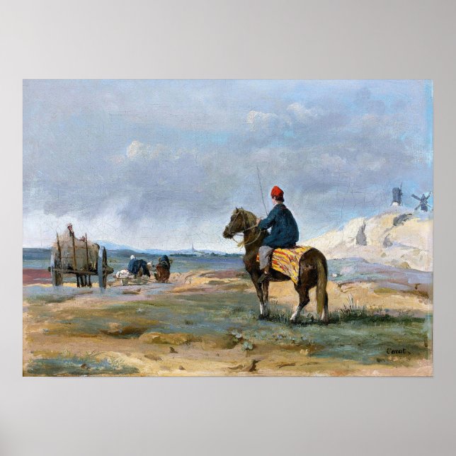 Poster Corot - L'agriculteur de Pithiviers (Devant)