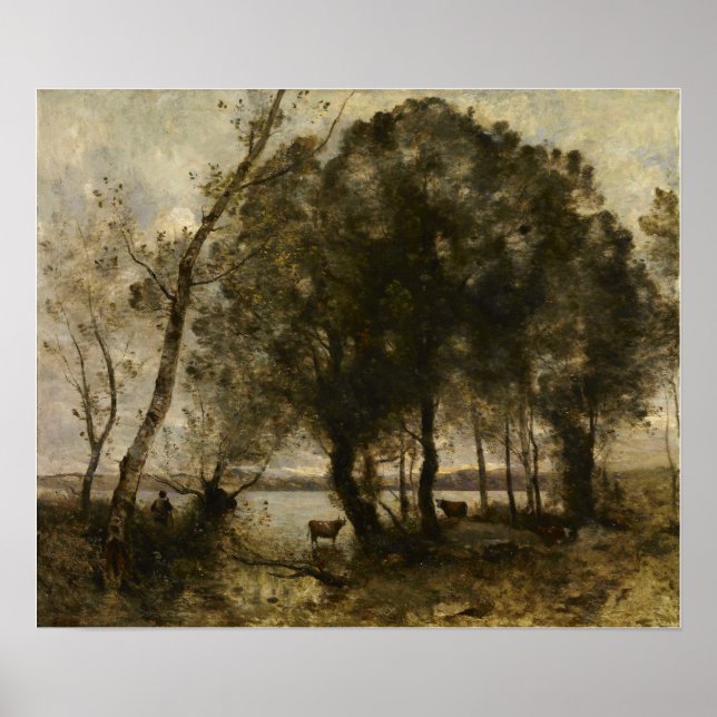 Poster Corot - Le Lac (Devant)