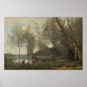 Poster Corot - L'étang 1868