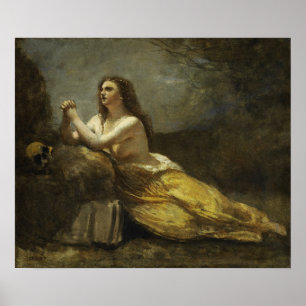 Poster Corot - Madeleine In Prayer