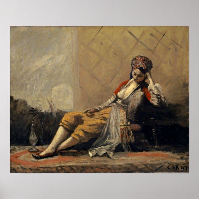 Poster Corot - Odalisque 1871 (Devant)