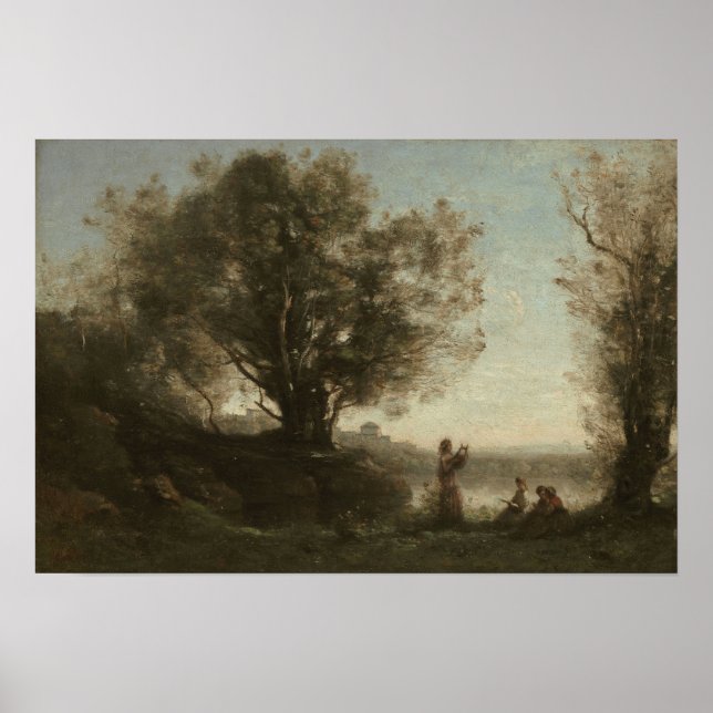 Poster Corot - Orphée Lamenting Eurydice (Devant)