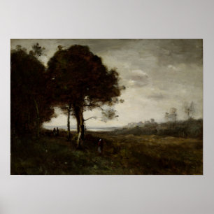 Poster Corot - Paysage 1870