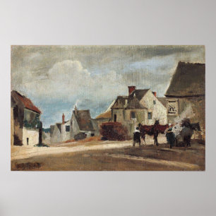 Poster Corot - Vue De Mantes Le Marechal-Ferrant