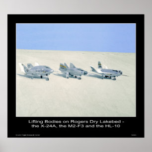 Poster Corps de levage sur Rogers Dry Lakebed