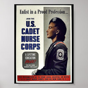 Poster Corps d'infirmières des cadets des États-Unis