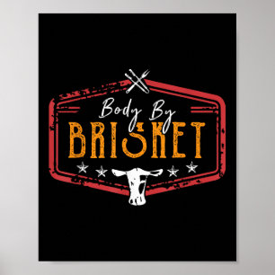Poster Corps Par Brisket Jardin Cuisine Barbecue Grill Pi