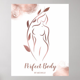 Poster Corps Sculpter Wellness Cosmétiques Beauté Spa Bus