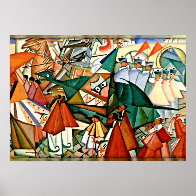Poster Corpus Christi Procession, Amadeo de Souza-Cardoso (Devant)