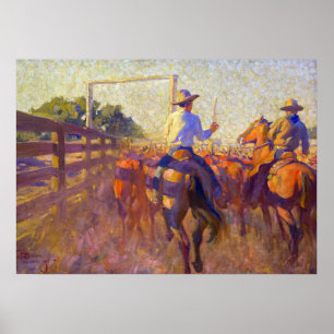 Poster Corral Dust par Maynard Dixon