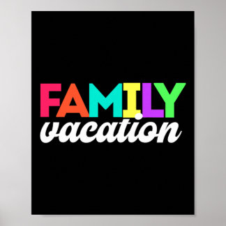 Poster Correspondance de voyage de vacances familiales