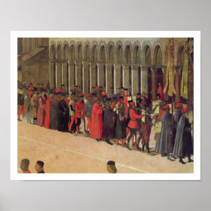 Poster Cortège dans le carré de St Mark, détail de