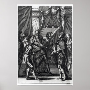 Poster Cortes et Montezuma