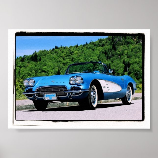Poster Corvette 1961 (Devant)