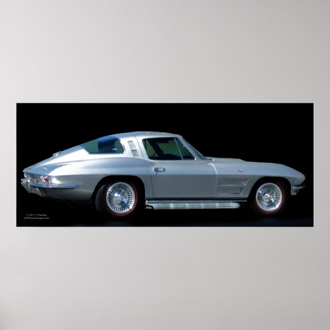 POSTER CORVETTE 1963 (Devant)