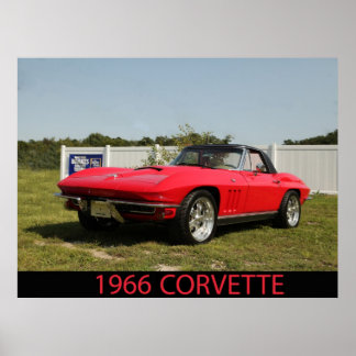 Poster Corvette 1966