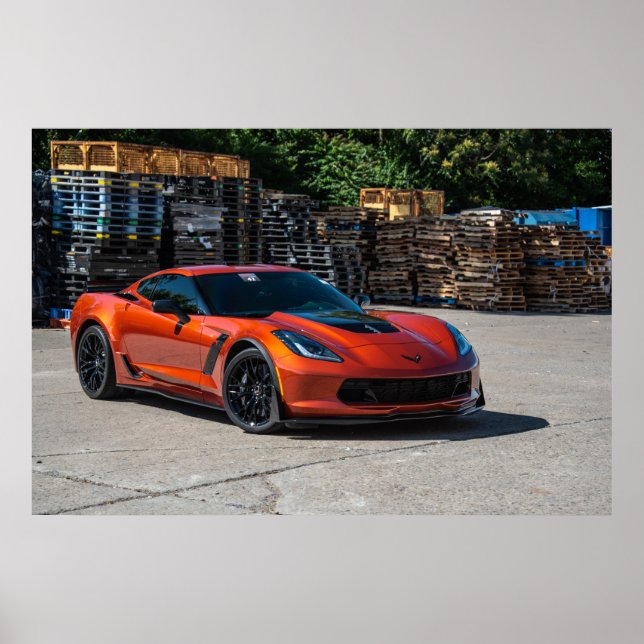 Poster Corvette C7 Z06 (Devant)