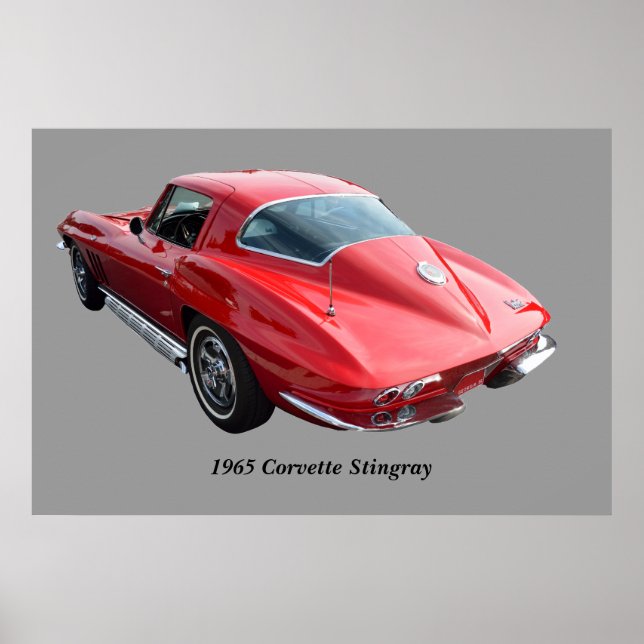 Poster Corvette Coupe Classique (Devant)
