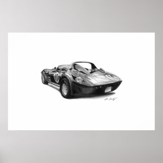 Poster Corvette Grand Sport
