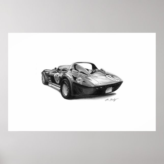 Poster Corvette Grand Sport (Devant)