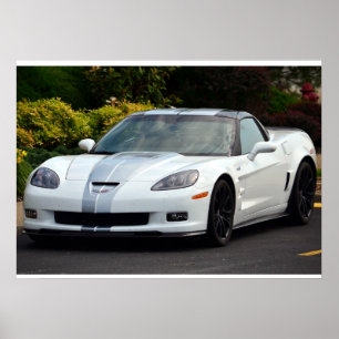 Poster Corvette ZR1 C6 2013 60e anniversaire