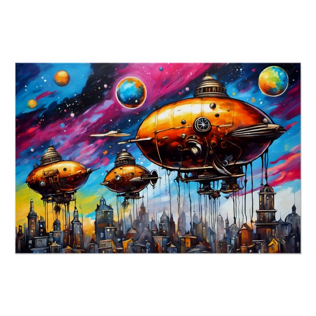 Poster Cosmic Airship (Devant)