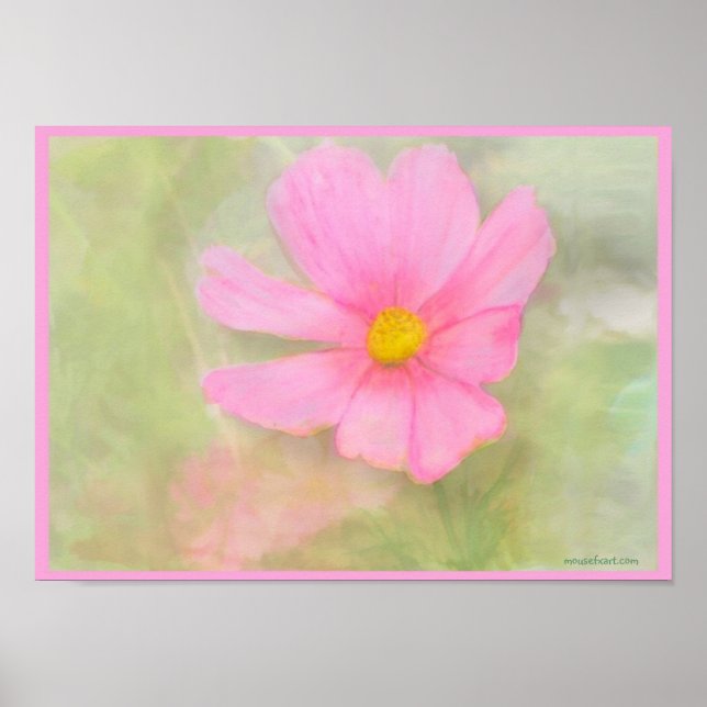 Poster Cosmos Aquarelle (Devant)