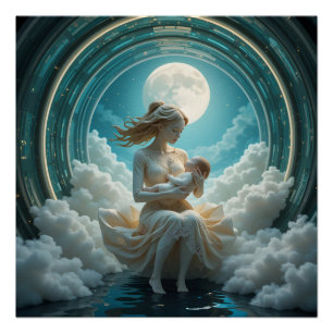 Poster Cosmos maternels de rêve